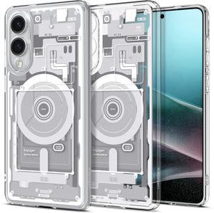 Spigen Galaxy S25 Edge Case - Ultra Hybrid MagFit - Zero One White - image 1