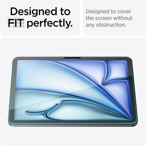 Spigen iPad Air 11" Screen Protector – Glas.tR EZ Fit (M3 2025 / M2 2024) (2 Pack)