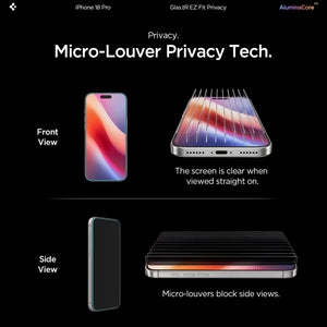 Spigen iPhone 18 Pro GLAS.tR EZ Fit | Privacy screen protector - 2 Pack - image 10