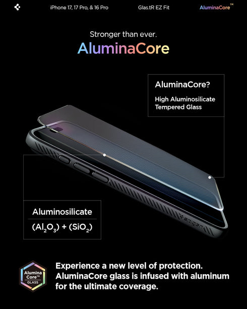 Spigen iPhone 17 Pro / 17 螢幕保護貼 – GLAS.tR EZ Fit(2入裝)