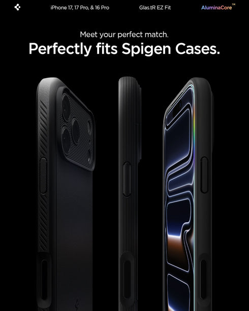 Spigen iPhone 17 Pro / 17 螢幕保護貼 – GLAS.tR EZ Fit(2入裝)