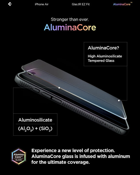 Spigen iPhone Air 螢幕保護貼 – GLAS.tR EZ Fit(2入裝)