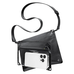 Spigen Universal Waterproof Crossbody Bag – Aqua Shield A640 — Black, product view