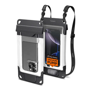 Spigen Universal Waterproof Phone Pouch – Aqua Shield A602 — Charcoal Gray, product view