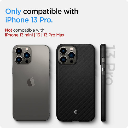 Spigen Mag Armor (MagFit) Compatible with MagSafe Designed for iPhone 13 Pro Case (2020) - Matte Black