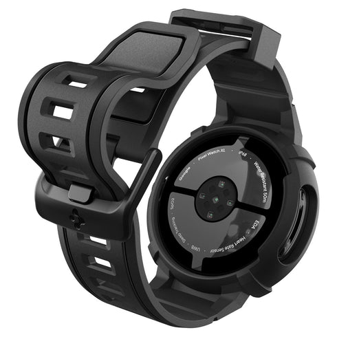 Spigen Pixel Watch 4 (45mm) 保護殼 + 錶帶 + 支架 – Rugged Armor Pro