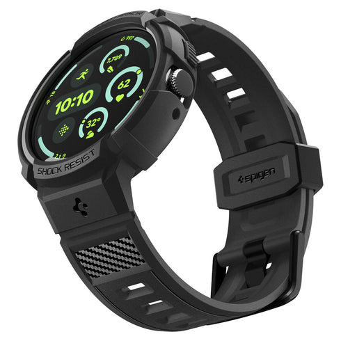 Spigen Pixel Watch 4 (45mm) 保護殼 + 錶帶 + 支架 – Rugged Armor Pro