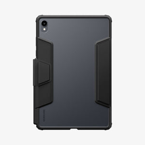 Black Ultra Hybrid Pro case showing the clear back on Galaxy Tab S11
