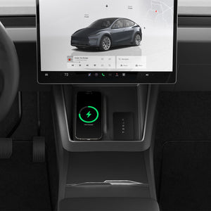 Black Spigen TO261JH Tesla Model Y Juniper charging pad cover feature view 2