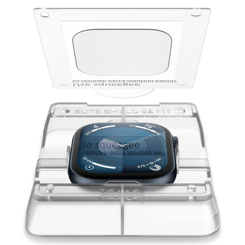 Spigen Apple Watch 11/10 系列螢幕保護貼 – EliteShield EZ Fit(2片裝)