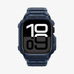Spigen Apple Watch Series 11 / 10 (42mm) Case + Band – Rugged Armor Pro 2 in Navy Blue