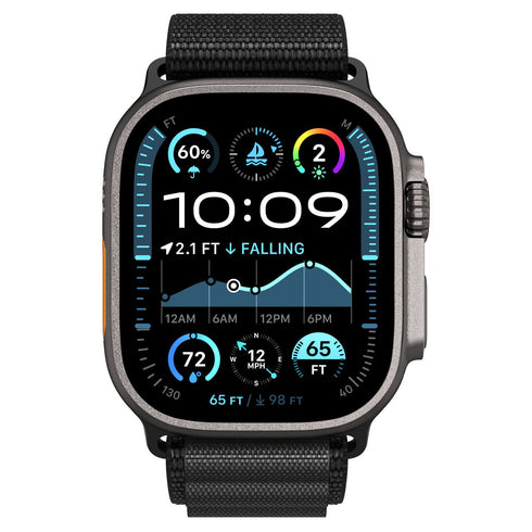 Spigen Apple Watch 錶帶 WBF1 – 相容於 Ultra 3/2/1 (49mm)、系列 11/10 (46mm)、9/8/7 (45mm)、6/5/4 (44mm)