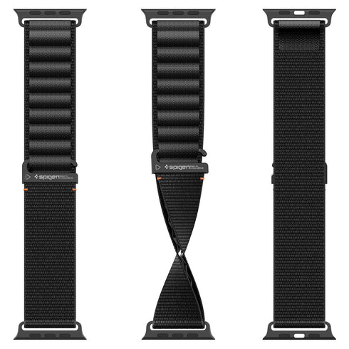 Spigen Apple Watch 錶帶 WBF1 – 相容於 Ultra 3/2/1 (49mm)、系列 11/10 (46mm)、9/8/7 (45mm)、6/5/4 (44mm)