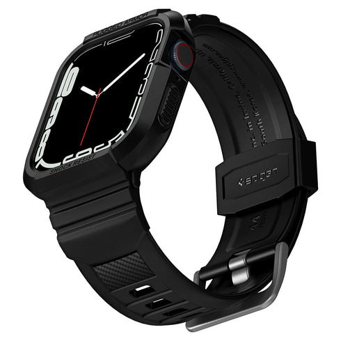 Spigen Apple Watch 系列 (45mm/44mm) 保護殼 + 錶帶 – Rugged Armor Pro