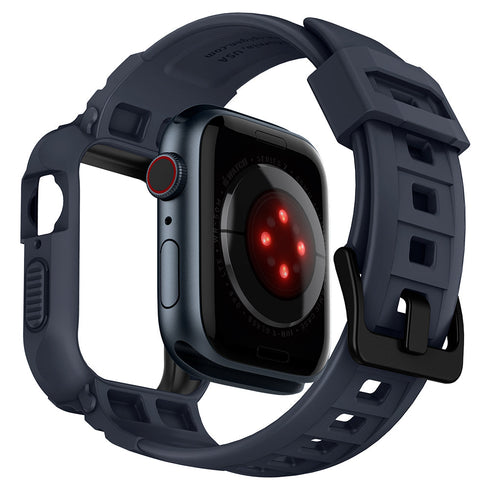 Spigen Apple Watch 系列 (45mm/44mm) 保護殼 + 錶帶 – Rugged Armor Pro