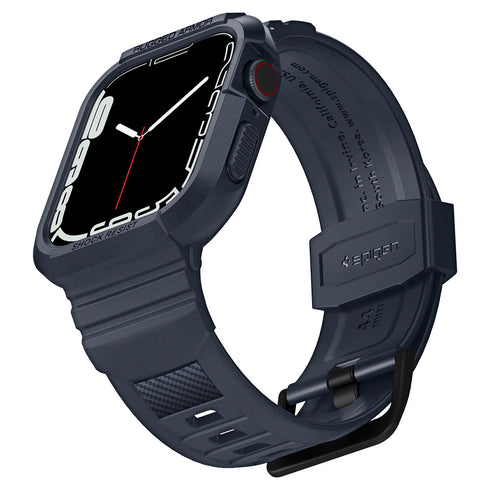 Spigen Apple Watch 系列 (45mm/44mm) 保護殼 + 錶帶 – Rugged Armor Pro