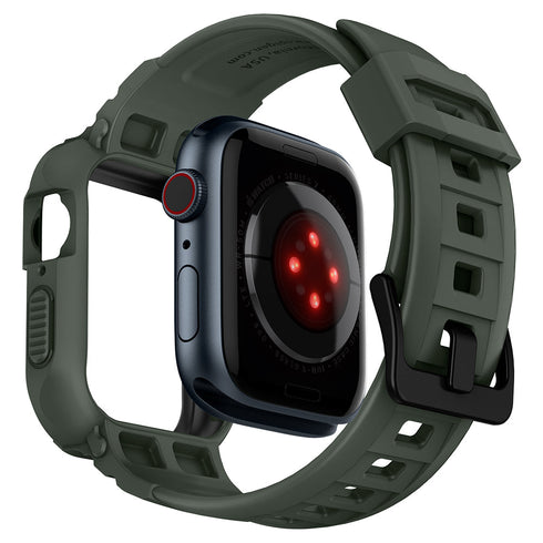 Spigen Apple Watch 系列 (45mm/44mm) 保護殼 + 錶帶 – Rugged Armor Pro