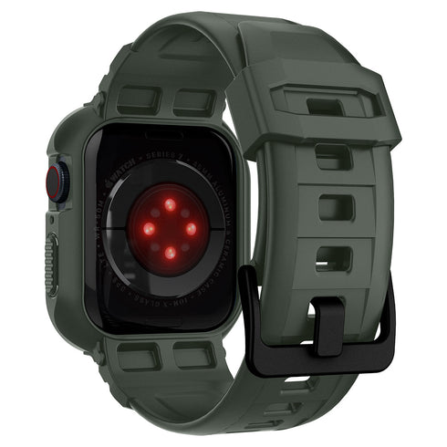 Spigen Apple Watch 系列 (45mm/44mm) 保護殼 + 錶帶 – Rugged Armor Pro