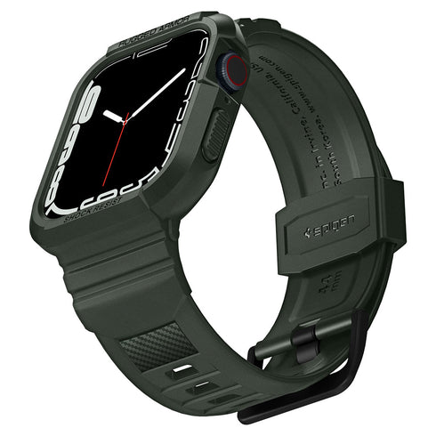 Spigen Apple Watch 系列 (45mm/44mm) 保護殼 + 錶帶 – Rugged Armor Pro