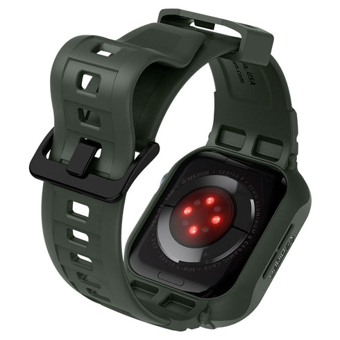 Spigen Apple Watch 系列 (45mm/44mm) 保護殼 + 錶帶 – Rugged Armor Pro