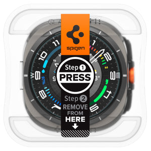 Spigen Galaxy Watch Ultra 47mm (2025/2024) Screen Protector GLAS.tR EZ Fit (2 Pack) view 2