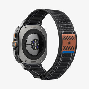 Spigen Galaxy Watch Ultra 2 & Ultra 47mm Band - WBF0 - Black - white background detail image 5
