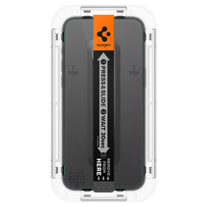 Spigen iPhone 15 Pro Screen Protector GLAS.tR EZ Fit Privacy (2 Pack) view 5
