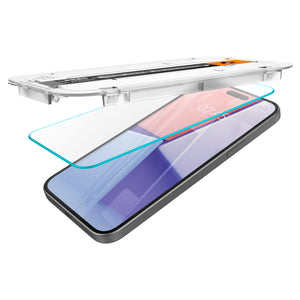 Spigen iPhone 15 Pro Max / 15 Pro / 15 Plus / 15 Screen Protector GLAS.tR EZ Fit | Sensor Protected (2 Pack) view 12