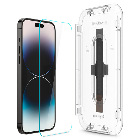 מגן מסך Spigen ל-iPhone 14 Pro Max / 14 Pro – GLAS.tR EZ Fit | הגנה על החיישן