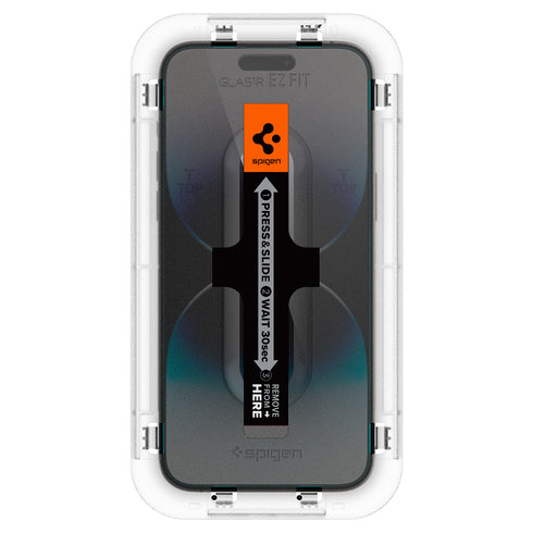 מגן מסך Spigen ל-iPhone 14 Pro Max / 14 Pro – GLAS.tR EZ Fit | הגנה על החיישן