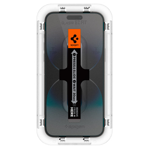 Spigen iPhone 14 Pro Max / 14 Pro 螢幕保護貼 – GLAS.tR EZ Fit | 感應器保護