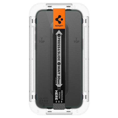 Spigen iPhone 15 Pro 螢幕保護貼 – GLAS.tR EZ Fit | 隱私保護
