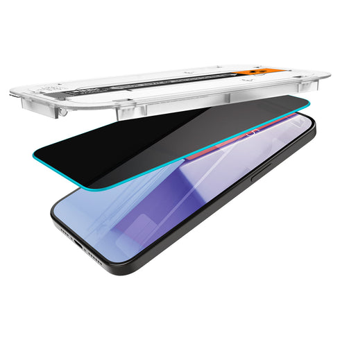 Spigen iPhone 15 Pro 螢幕保護貼 – GLAS.tR EZ Fit | 隱私保護