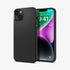 ACS04813 - iPhone 14 Pro Max Case Liquid Air in matte black showing the back