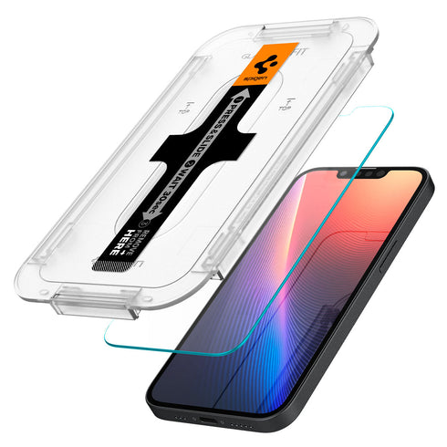 Spigen iPhone 16e 螢幕保護貼 – GLAS.tR EZ Fit (2片裝)