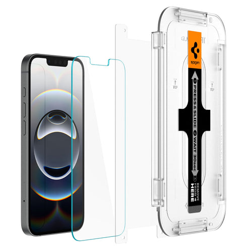 Spigen iPhone 16e 螢幕保護貼 – GLAS.tR EZ Fit (2片裝)