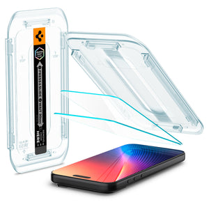 Spigen iPhone 17 Pro Max Screen Protector GLAS.tR EZ Fit (2 Pack) view 6