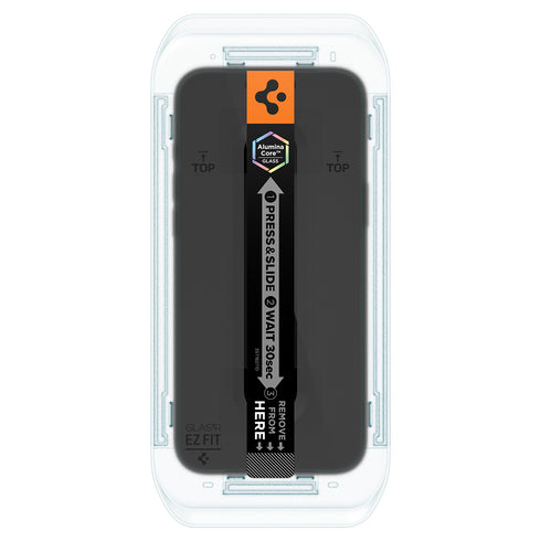 מגן מסך Spigen iPhone 16 Pro Max / 16 Pro – GLAS.tR EZ Fit | פרטיות