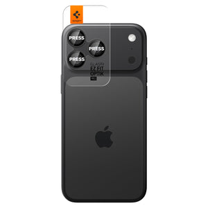 Spigen iPhone 15 Pro Max / 15 Pro Lens Protector – Optik Pro EZ Fit – Crystal Clear product image 3