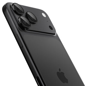 Spigen iPhone 17 Pro Max / 17 Pro Lens Protector – Optik Pro EZ Fit - L-Series - installed L-Series protectors