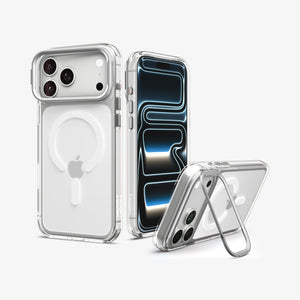 Spigen iPhone 18 Pro Max Ultra Hybrid Optik S (Mag Fit) - Clear Silver - image 1