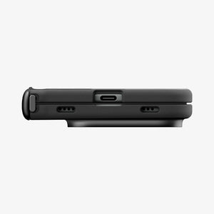 iPhone Duo Air Fit Pro (Mag Fit) showing the slim side profile with accessible button cutouts and reinforced edges