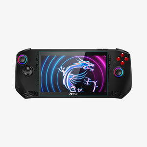 MSI Claw 7 AI+ front view with Spigen clear glass protection