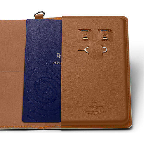 Spigen RFID屏蔽PU皮革護照夾套