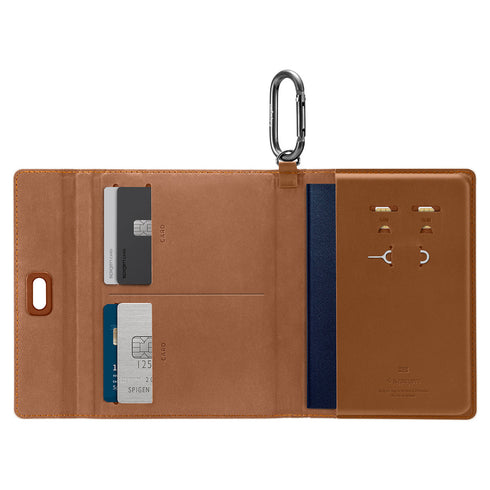Spigen RFID屏蔽PU皮革護照夾套