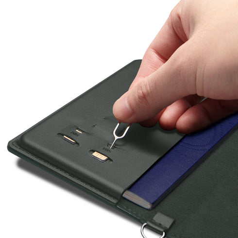 Spigen RFID屏蔽PU皮革護照夾套