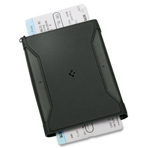 Spigen RFID屏蔽PU皮革護照夾套