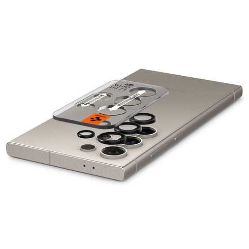 Spigen Galaxy S24 Ultra 鏡頭保護貼 – Optik Pro EZ Fit(2入裝)