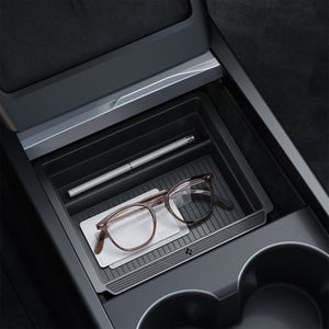 Spigen Tesla Model 3 (2024–2026) / Model Y (2026) Center Console Organizer Sliding Tray view 4