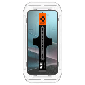 Spigen Galaxy S25 / S24 Screen Protector Glas.tR EZ Fit HD (2 Pack) view 4